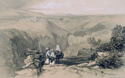 Views in Rome and Its Environs: View of Collepardo by Edward Lear